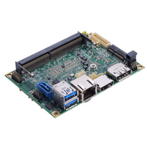 Axiomtek PICO52R Pico-ITX Motherboard, Intel Core and Celeron, 4 USB, DisplayPort++, HDMI, LVDS, and 2 GbE LAN